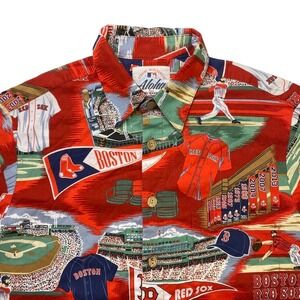 Aloha by Reyn Spooner x Boston Red Sox Hawaiian polo dress baseball shirt